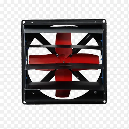 黑色框架红色扇叶排气扇