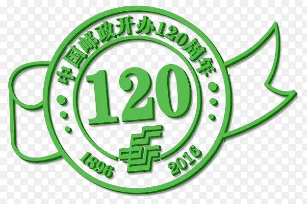 中国邮政120周年logo