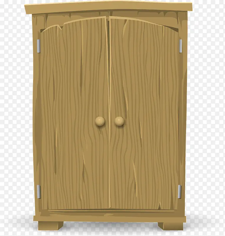 棕色的木头厨房柜子