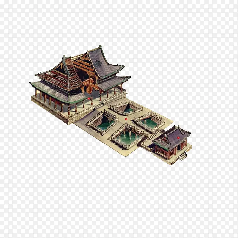 中国建筑水墨画PNG图片素材下载_图片编号yrjprpzy-免抠素材网