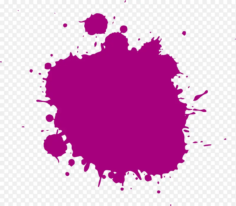 手绘紫色喷漆