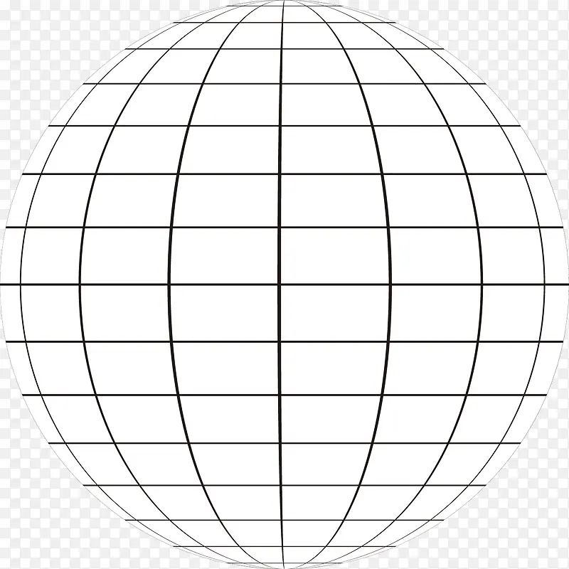 地球线条矢量素材图