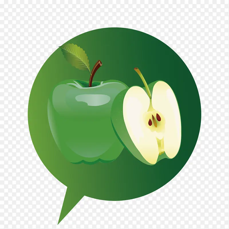 苹果绿色对话框