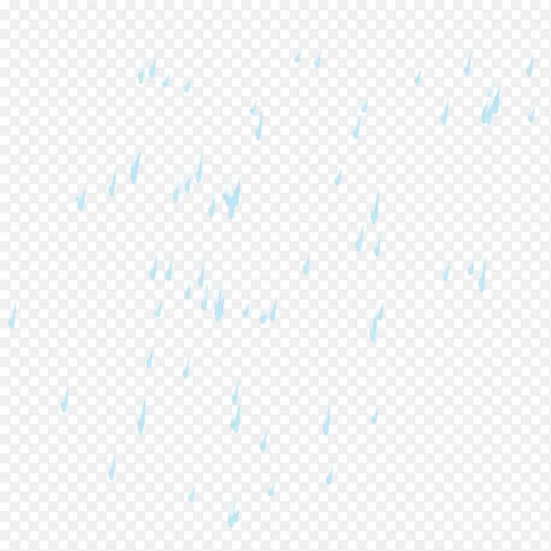 漂浮蓝色雨滴