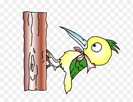 啄木鸟卡通图
