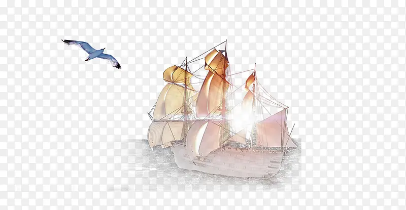 帆船和海欧