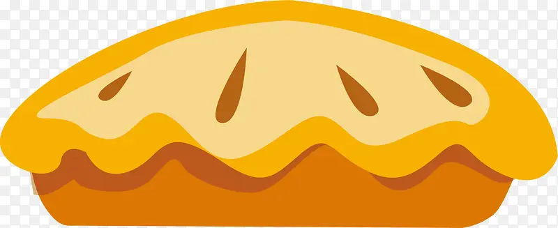 美味黄色苹果派