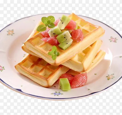 滋味水果华夫饼