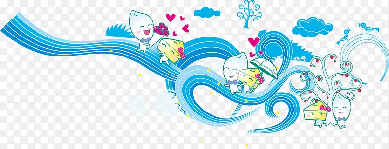 漂亮水浪