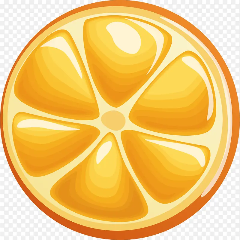 橙子瓣矢量