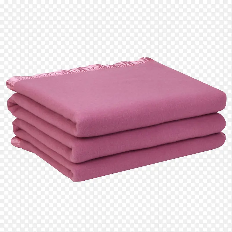 粉色羊毛毯
