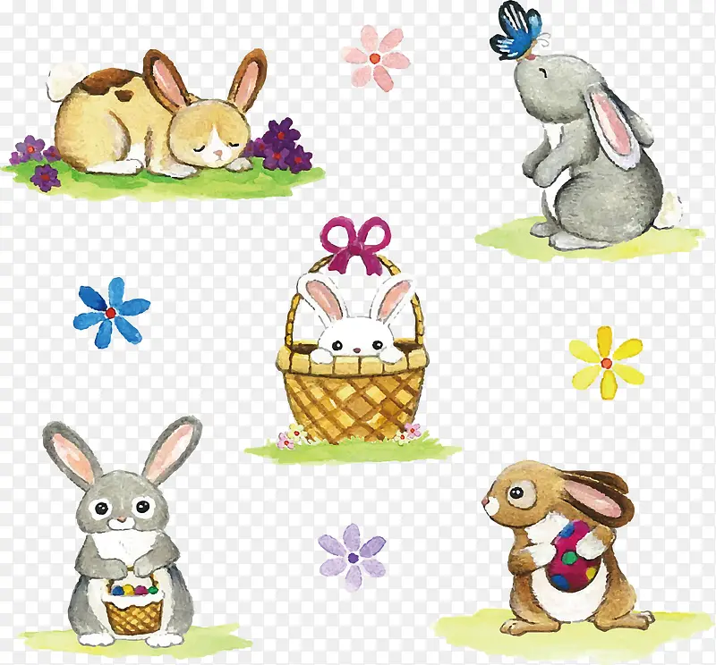 卡通复活节兔子设计