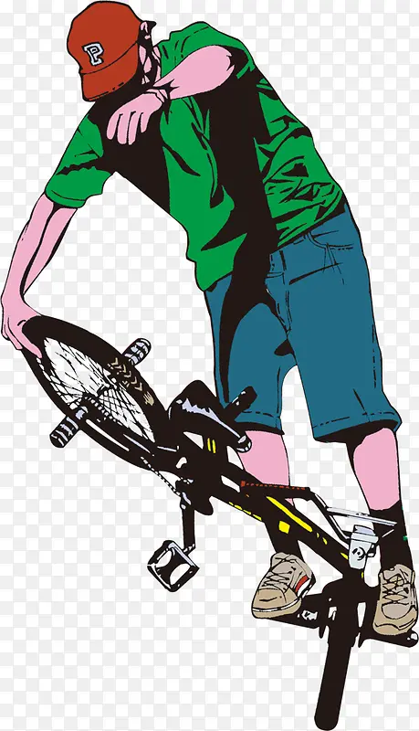 嘻哈自行车少年