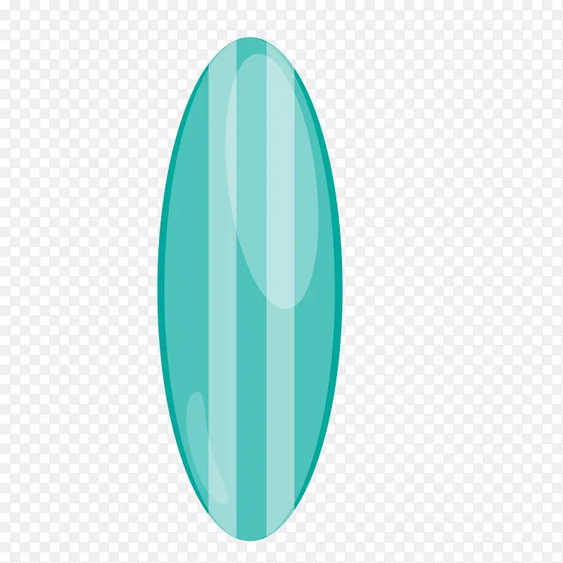卡通沙滩冲浪滑板