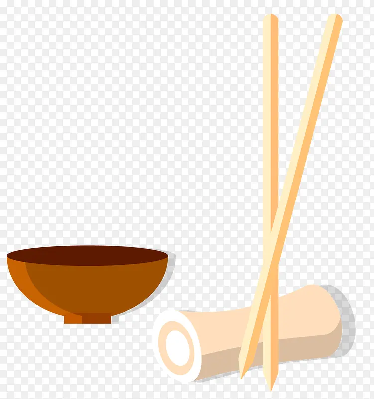 矢量碗筷素材