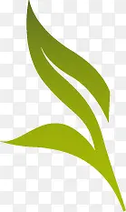 创意手绘扁平形状海藻