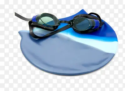 泳帽和游泳眼镜