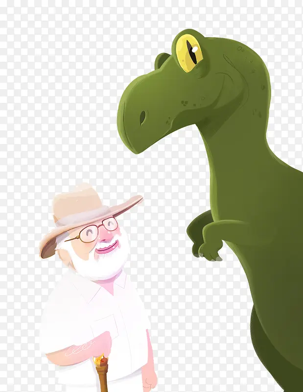 恐龙和老爷爷