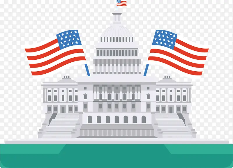 美国独立日白宫海报