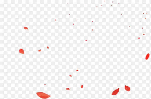 红色花瓣细长叶子装饰