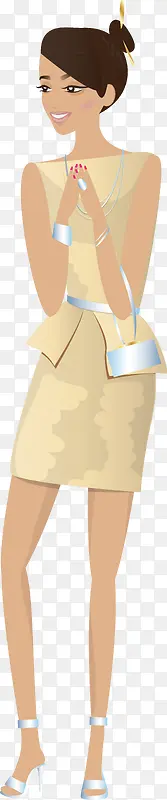 卡通逛街女郎