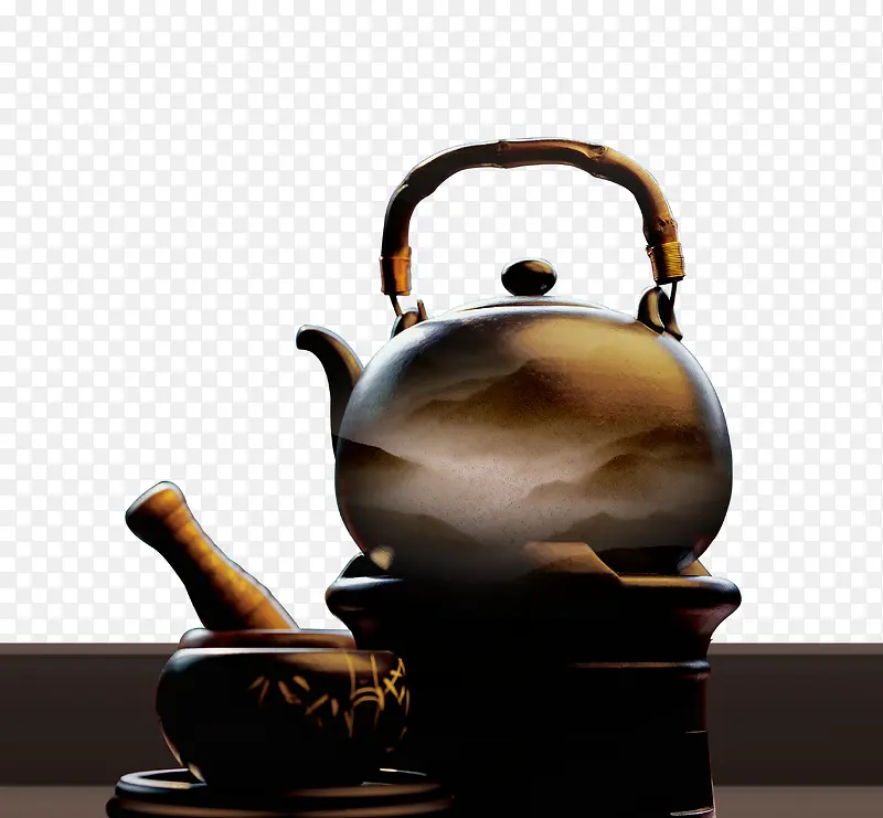 古典茶具免抠素材