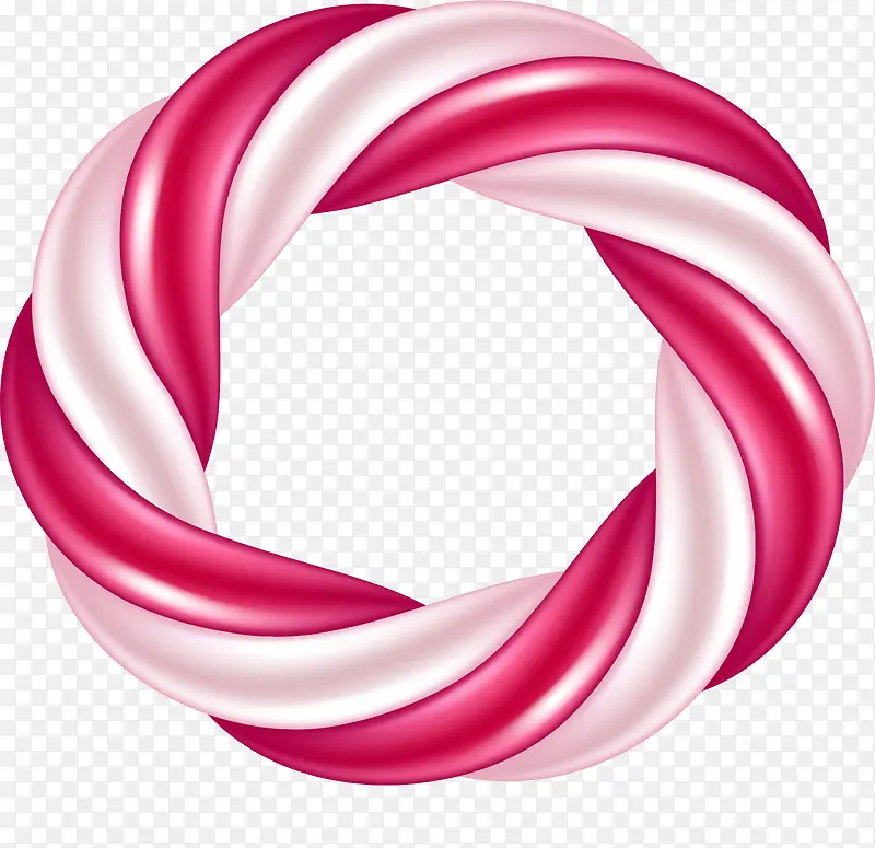 螺旋粉红色棉花糖