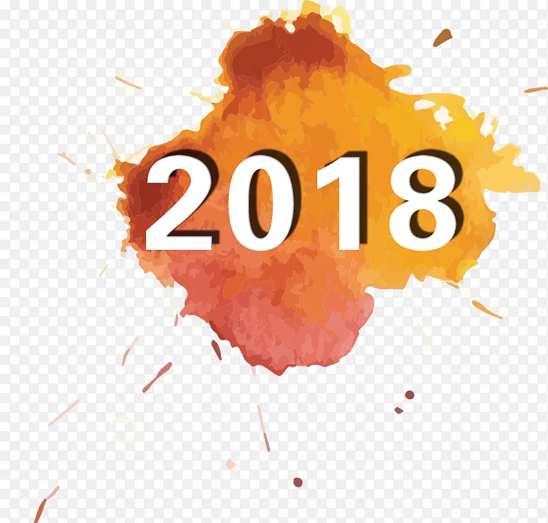 2018新年海报装饰图案