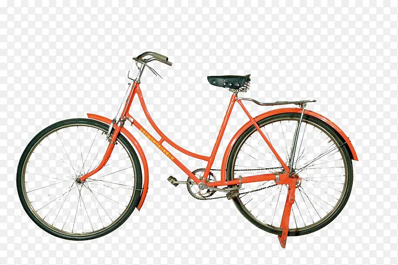 橙色公共自行车png素材