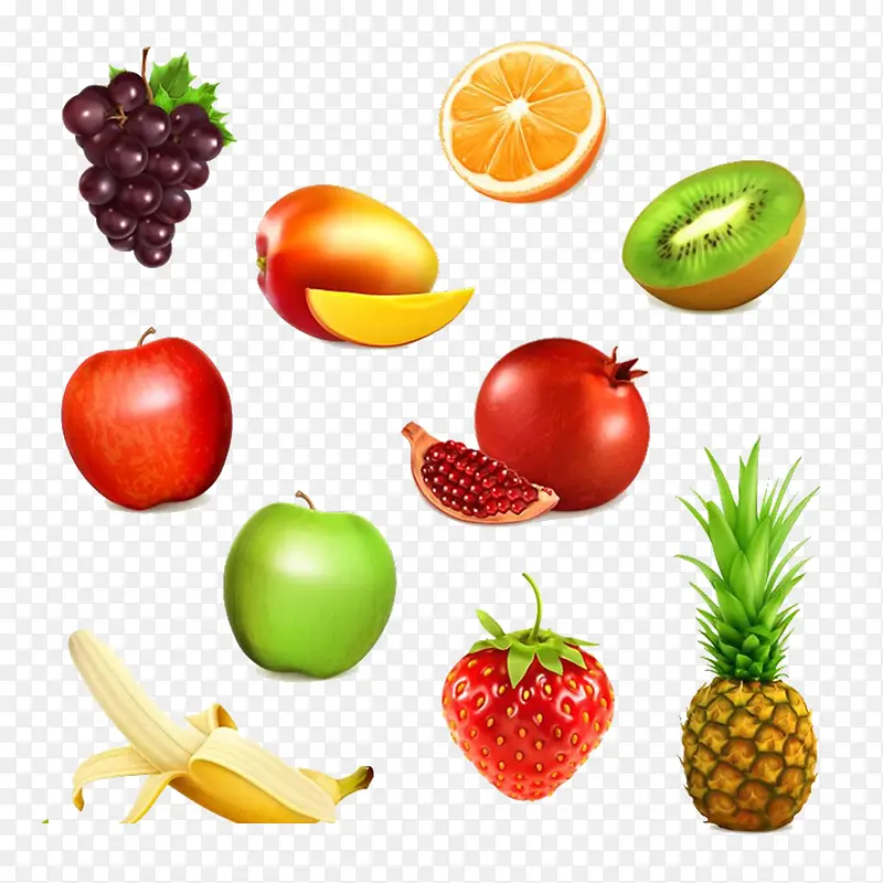一组水果
