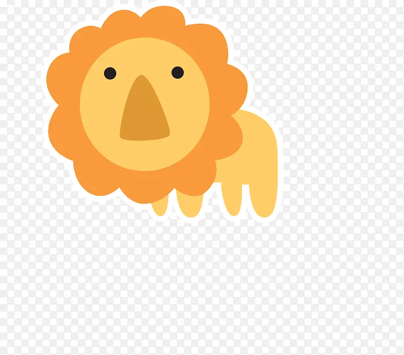 橙色狮子
