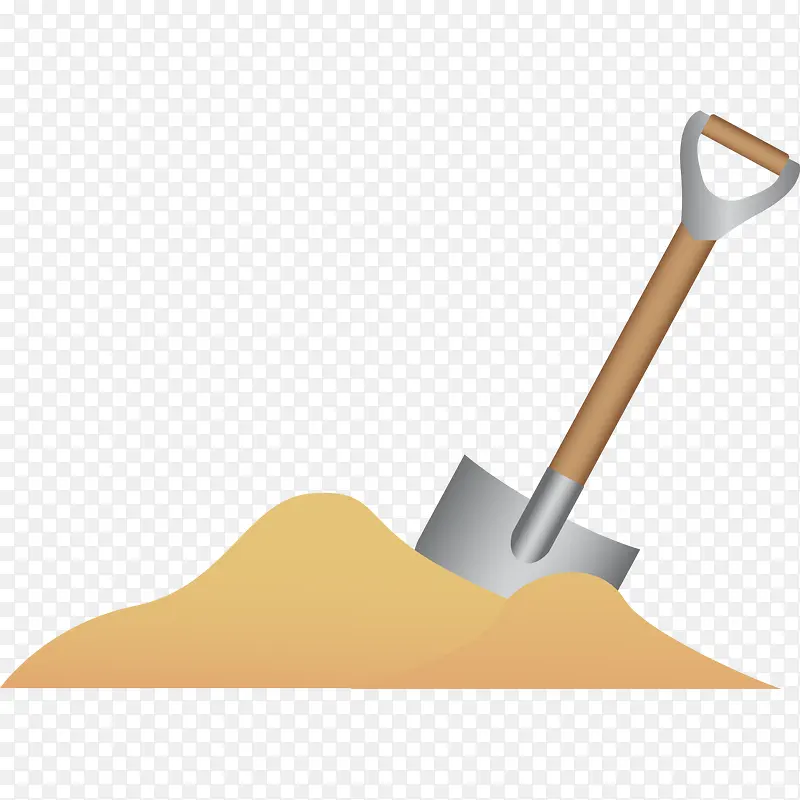 铲沙工具素材