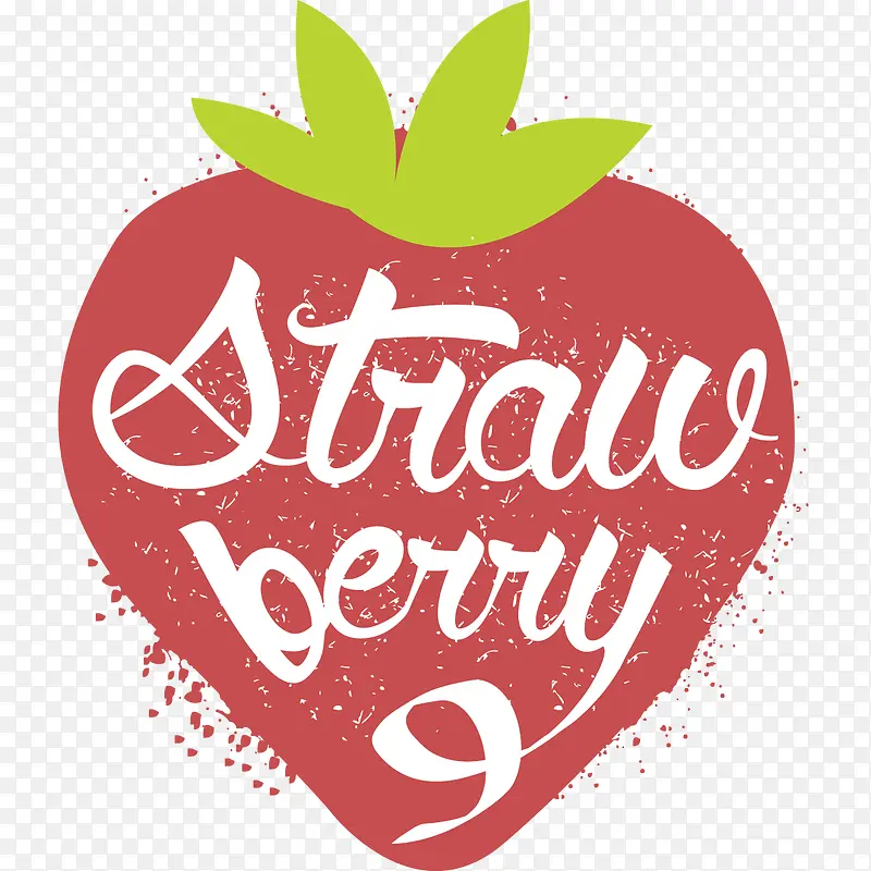 水果商标草莓图案