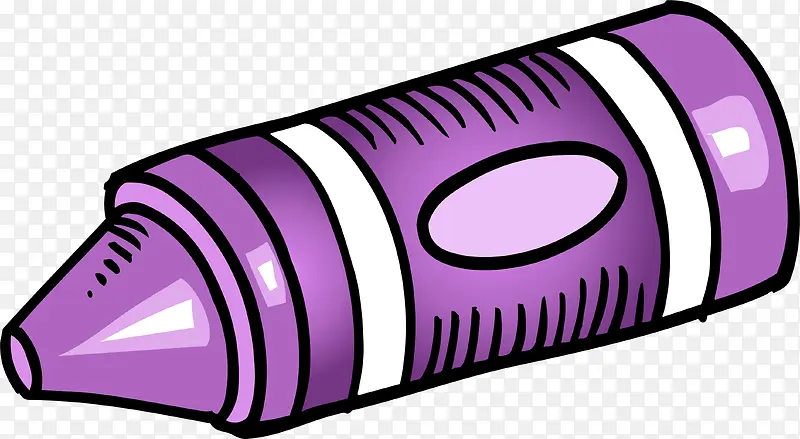 卡通蜡笔紫色装饰