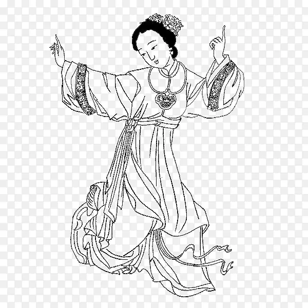 古代人物手绘图