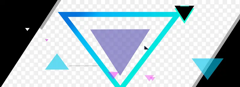天猫国际几何线条三角