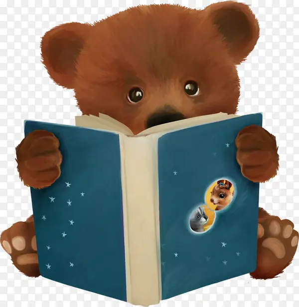 看书的小熊