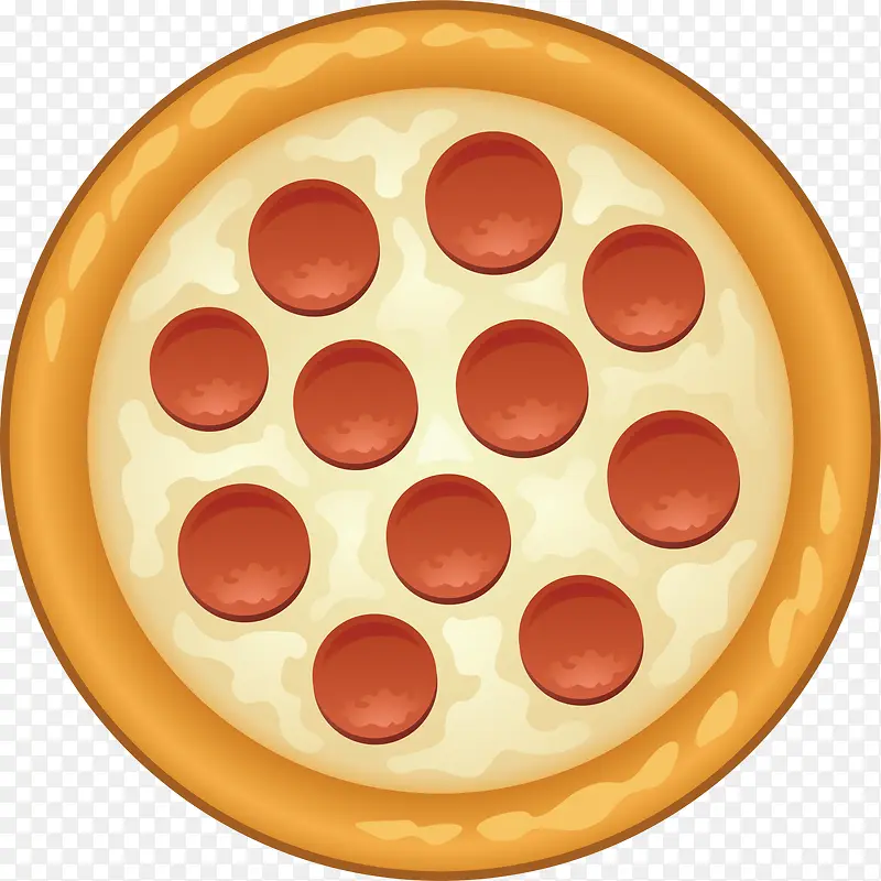 圆形的至尊豪华披萨