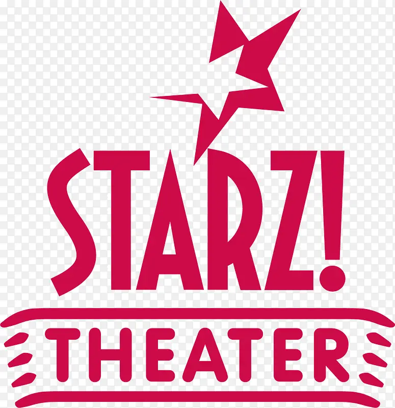 红色starz标志设计矢量