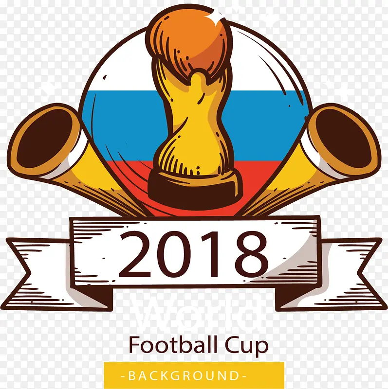 世界杯奖杯卡通图标