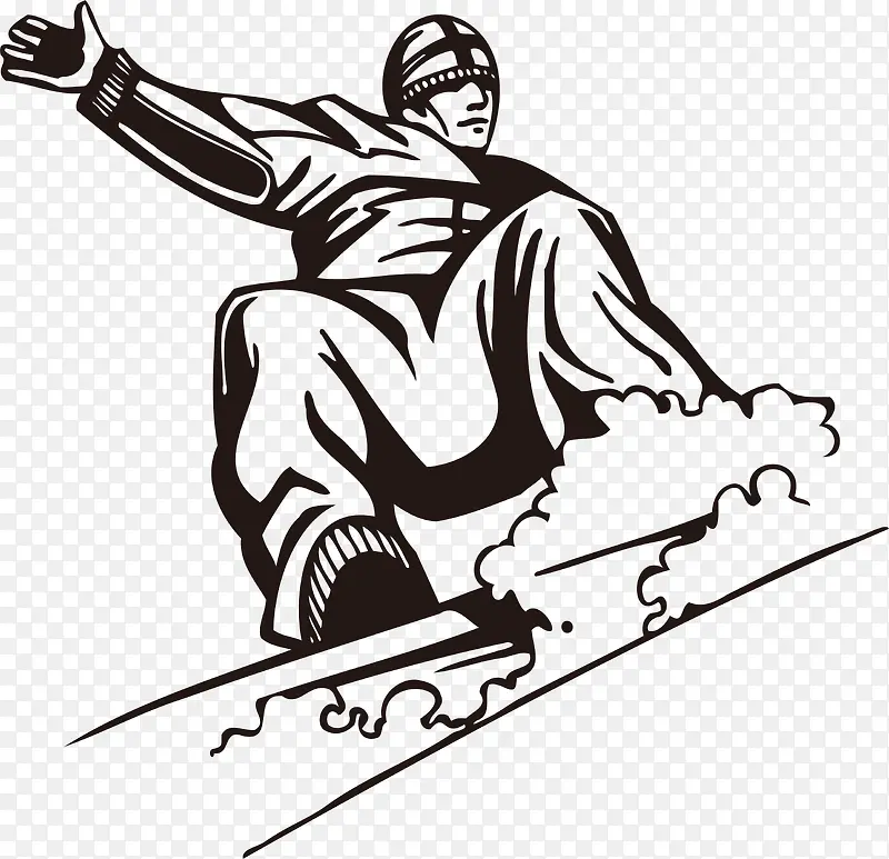 一个男生斜滑滑板