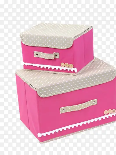 粉色收纳盒