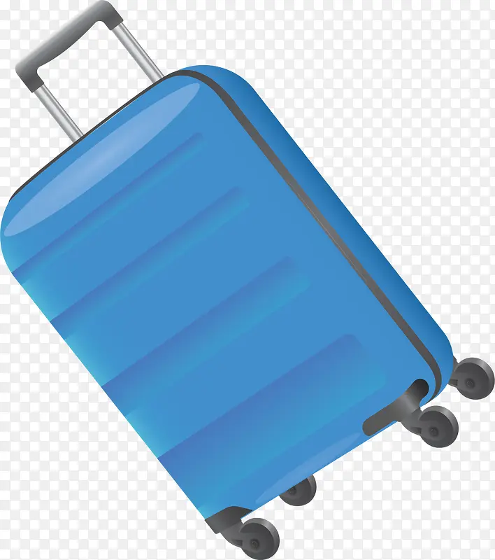 蓝色旅游季行李箱