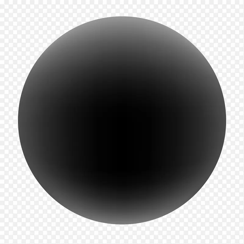 矢量扁平创意黑色球体