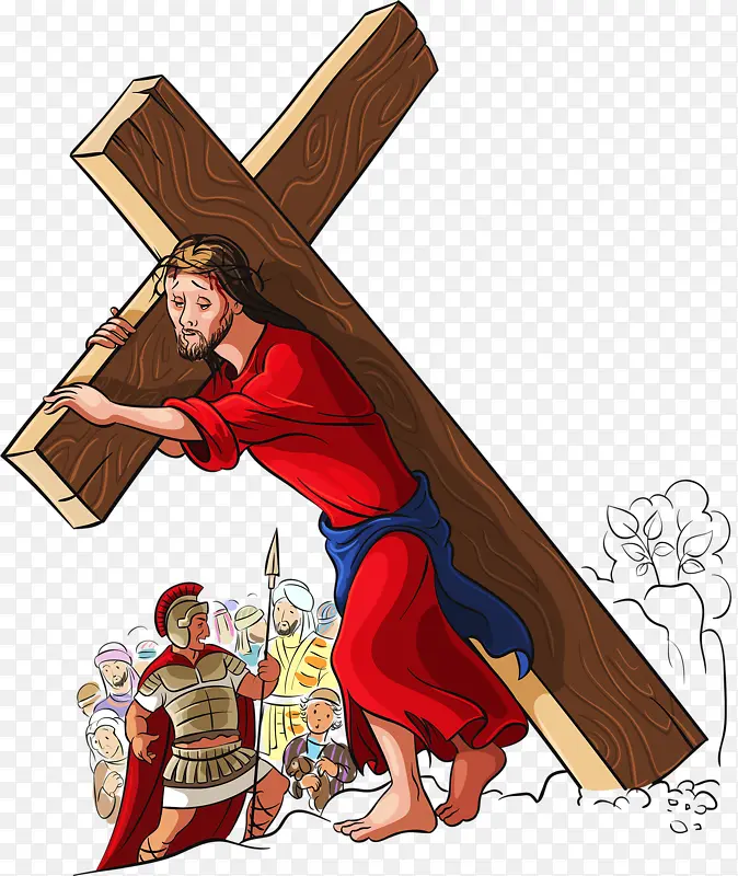 扛十字架的耶稣