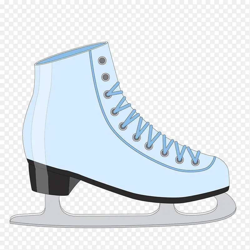 卡通滑冰鞋设计矢量图