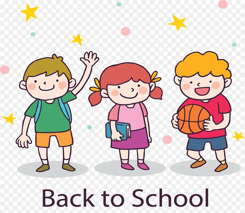 返校日开学季孩子