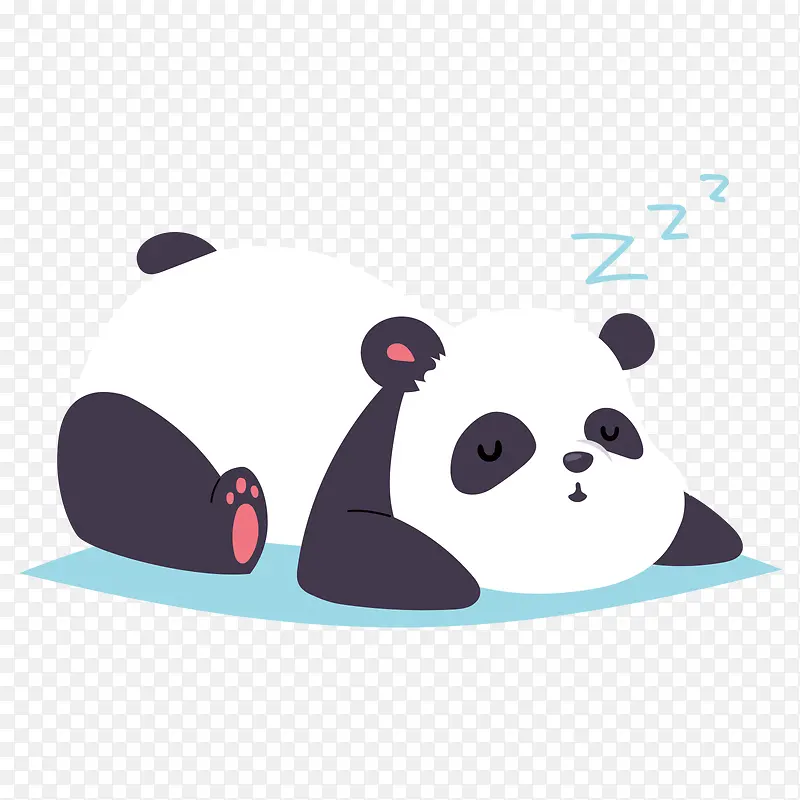 睡着的熊猫