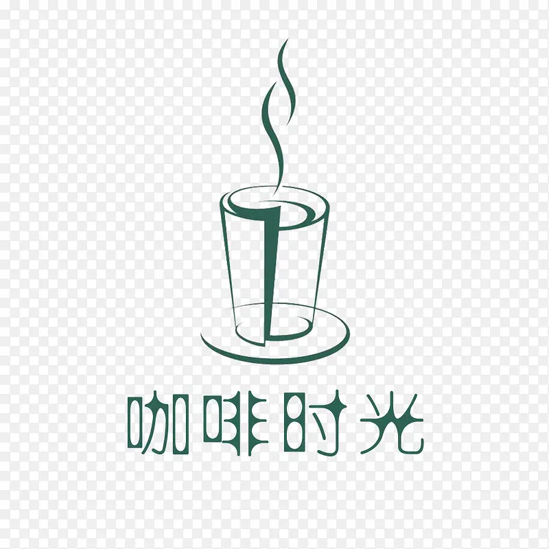 杯子热咖啡厅logo