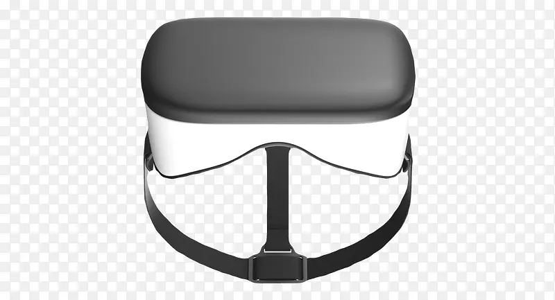 简约黑白色头戴VR头盔